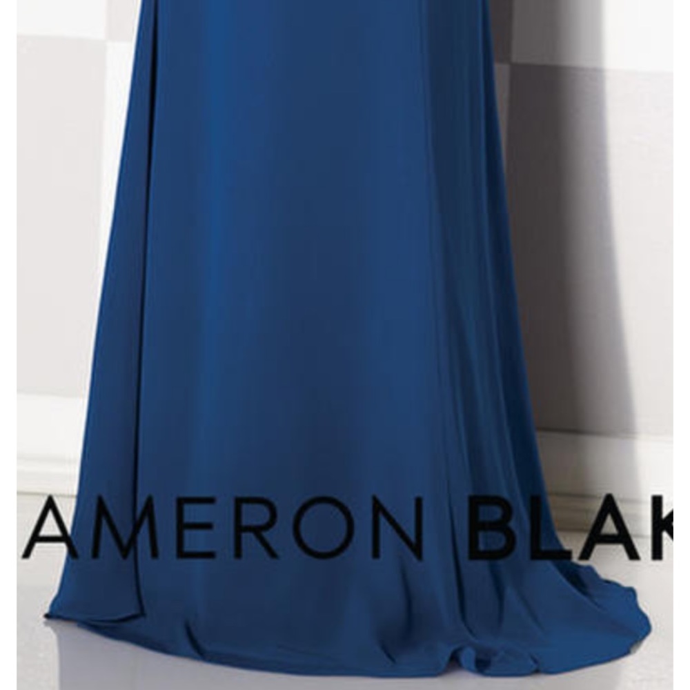 Cameron Blake beaded Bodice 3/4 sleeves long gown - Picture 5 of 6